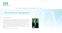 Desktop Screenshot of juergen-meyer-stiftung.de